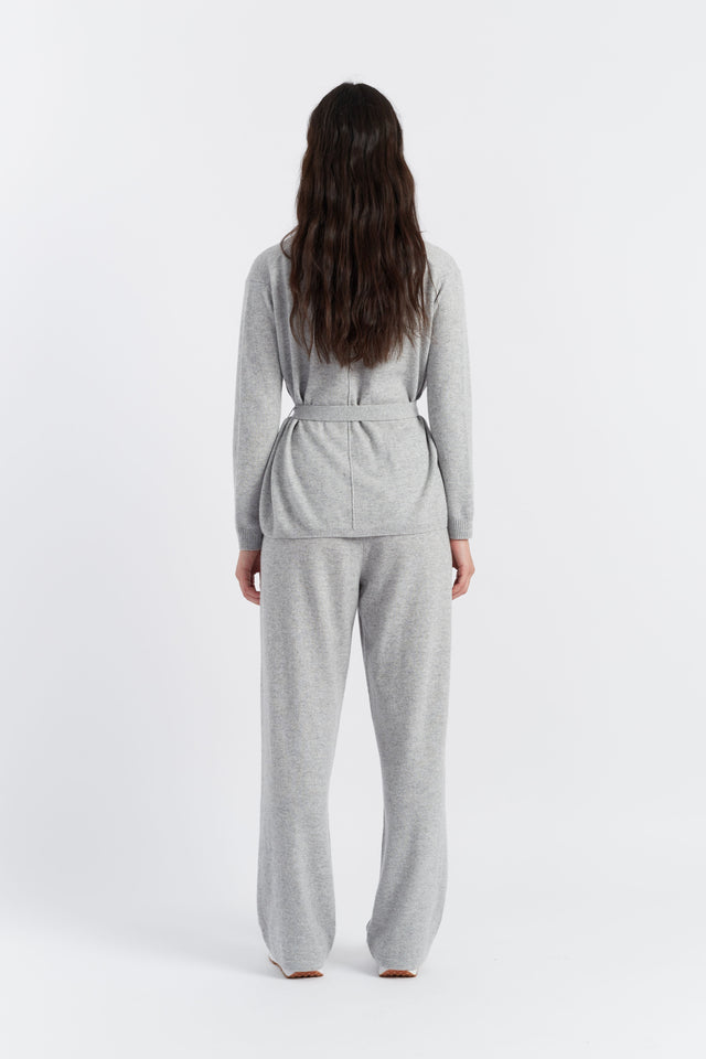 Light-Grey Wool-Cashmere Wrap Cardigan image 2