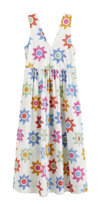 Cream Cotton Sol Summer Dress