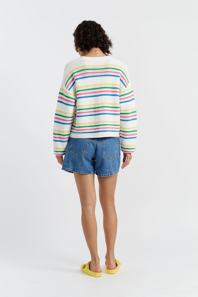Cream Cotton Snoopy Vacation Cardigan image 3