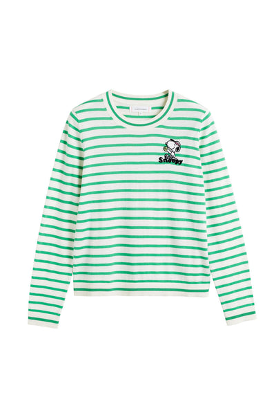 SAMPLE SALE - NO REFUNDS Green Cotton Peanuts Racquet Club Sweater