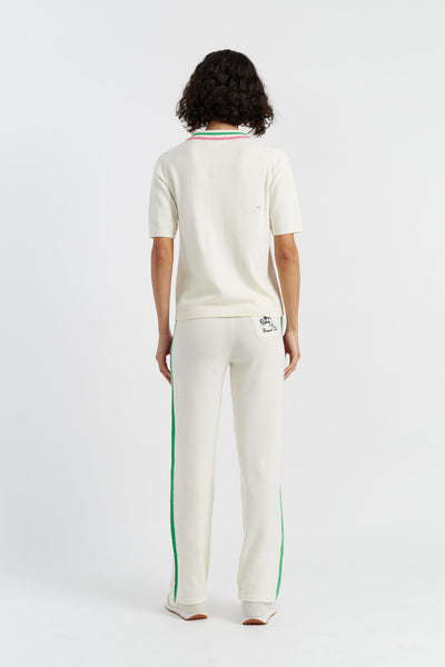 SAMPLE SALE - NO REFUNDS Cream Cotton Peanuts Racquet Club Polo