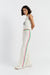 Cream Cotton Peanuts Racquet Club Trousers