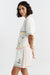 Cream Linen-Cotton Peanuts Vacation Shorts