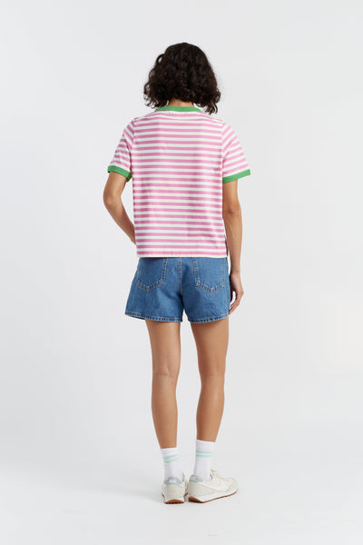 SAMPLE SALE - NO REFUNDS Pink Cotton Peanuts Racquet Club T-Shirt