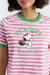 Pink Cotton Peanuts Racquet Club T-Shirt