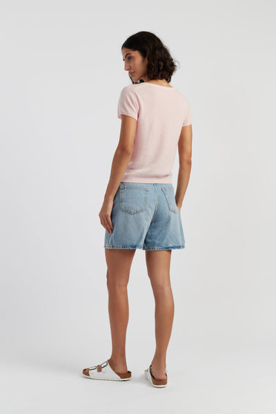 Soft-Pink Air Pure Cashmere T-shirt