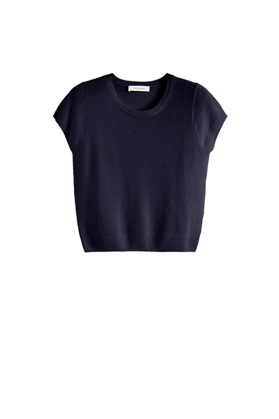 Navy Air Pure Cashmere T-shirt