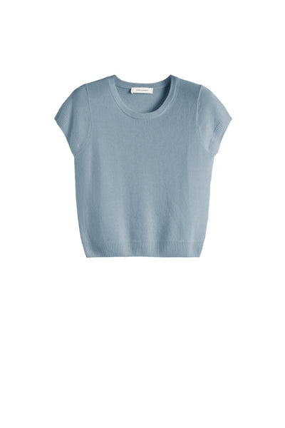 Sky-Blue Air Pure Cashmere T-shirt