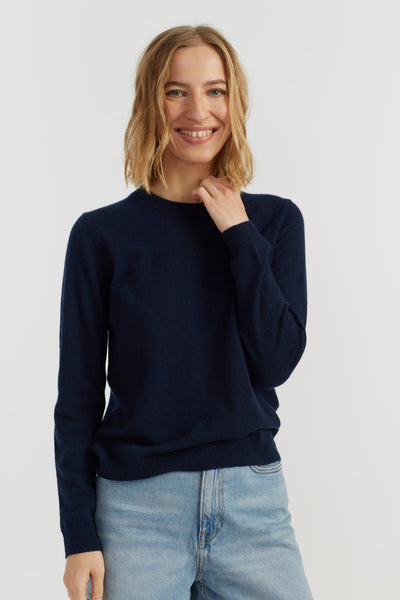 Navy Air Pure Cashmere Sweater