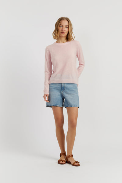 Soft-Pink Air Pure Cashmere Sweater