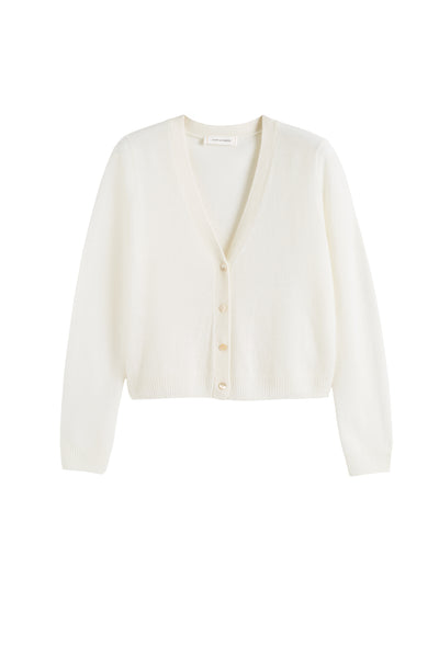 Cream Air Pure Cashmere Cardigan