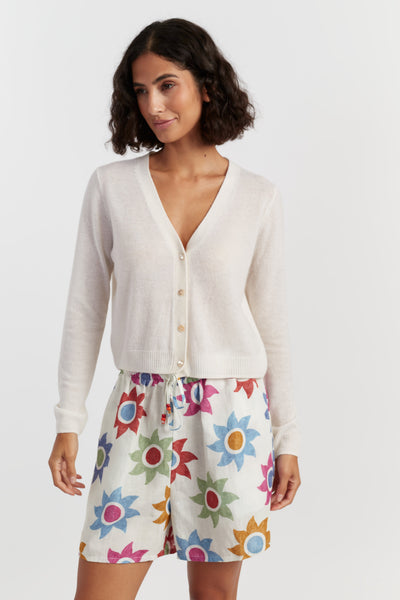 Cream Air Pure Cashmere Cardigan