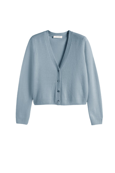 Sky-Blue Air Pure Cashmere Cardigan