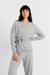 Light-Grey Wool-Cashmere Wrap Cardigan