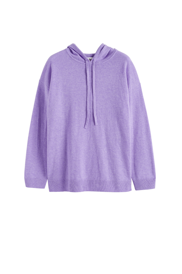 Lavender Wool-Cashmere Relaxed Hoodie image 4