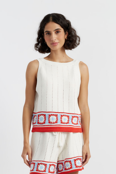 SAMPLE SALE - NO REFUNDS Terracotta Cotton Hand Crochet Vest