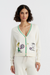 Cream Cotton Peanuts Racquet Club Cardigan