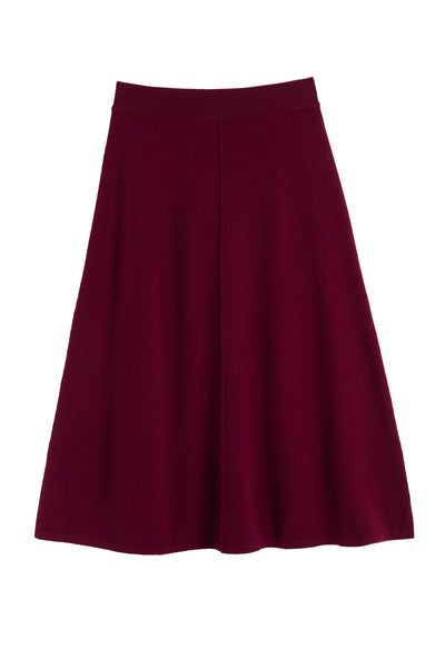 Maroon skirt on a white background