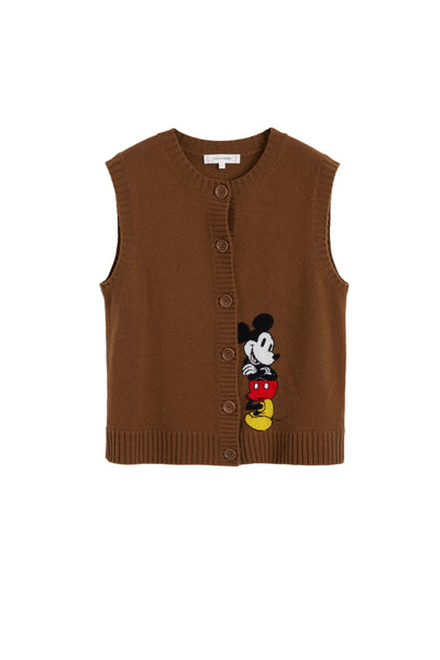 Toffee Wool-Cashmere Mickey's Waistcoat