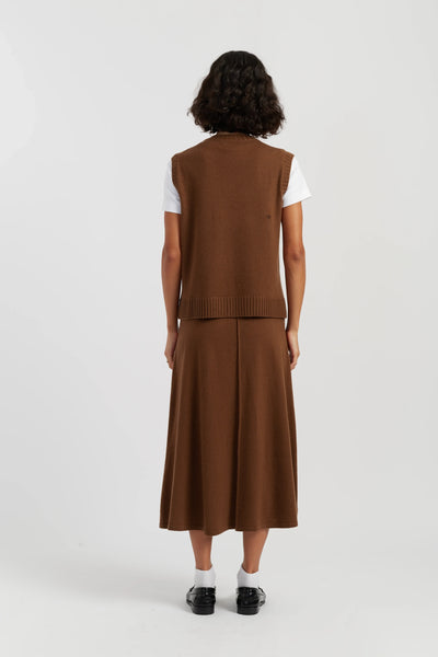 Toffee Wool-Cashmere Mickey's Waistcoat