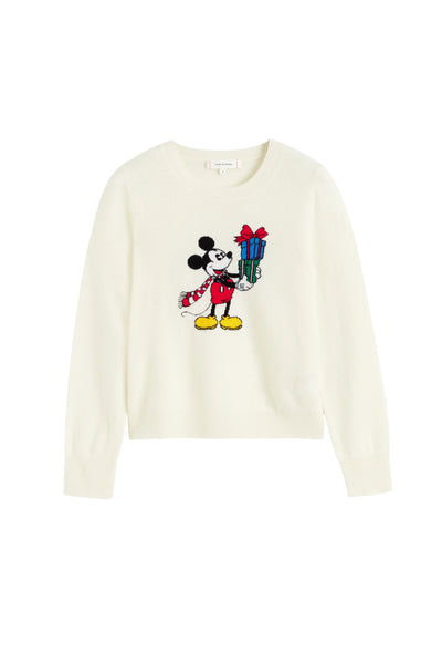 Cream Wool-Cashmere The Gift Of Mickey Sweater
