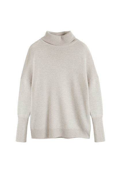 Chinchilla Pure Cashmere Rollneck Sweater