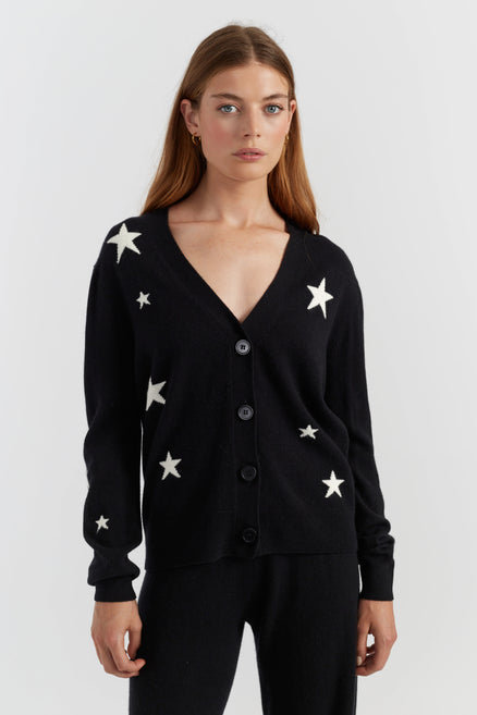 Exclusive Cashmere Blend Star Cardigan