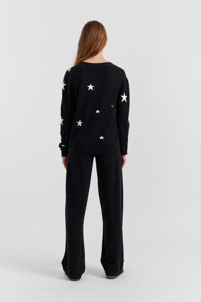 Exclusive Cashmere Blend Star Cardigan