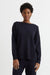 Navy Wool-Cashmere Slouchy Sweater
