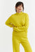 Yellow Wool-Cashmere Bell Sleeve Sweater