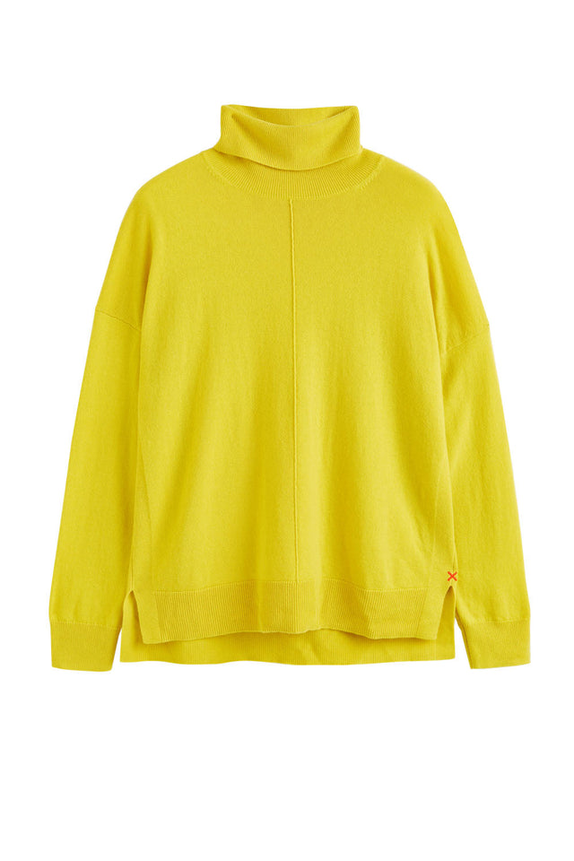Yellow Wool-Cashmere Rollneck Sweater image 2