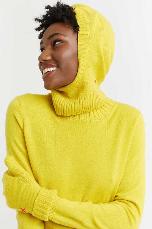 Yellow Wool-Cashmere Balaclava image 1