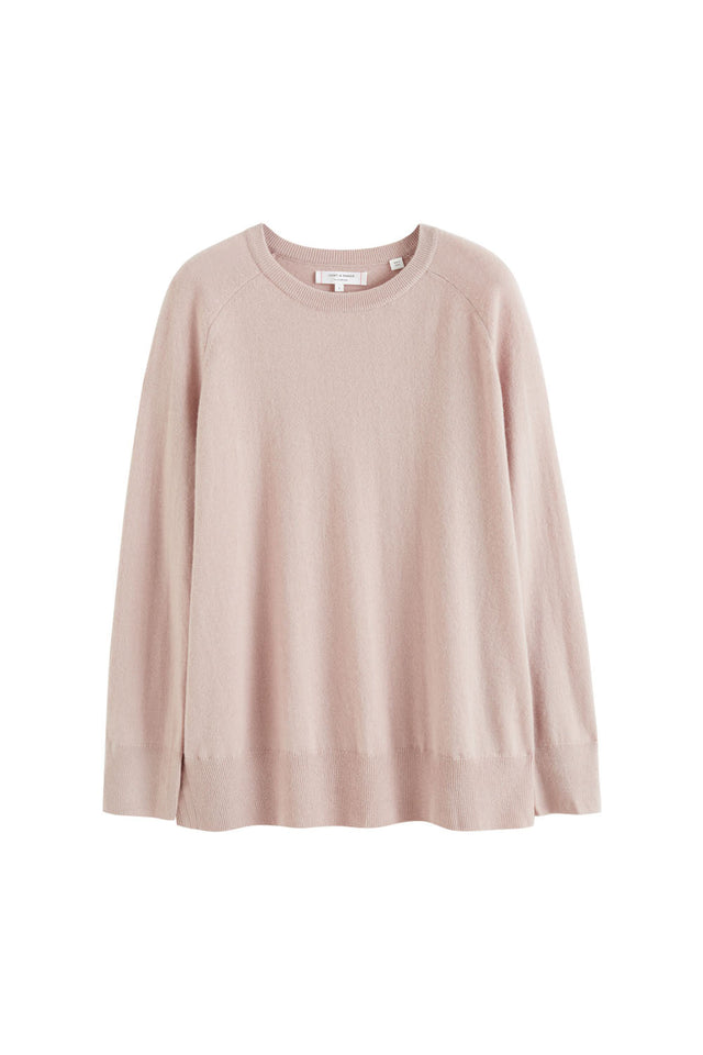 Powder-Pink Cashmere Slouchy Sweater image 2