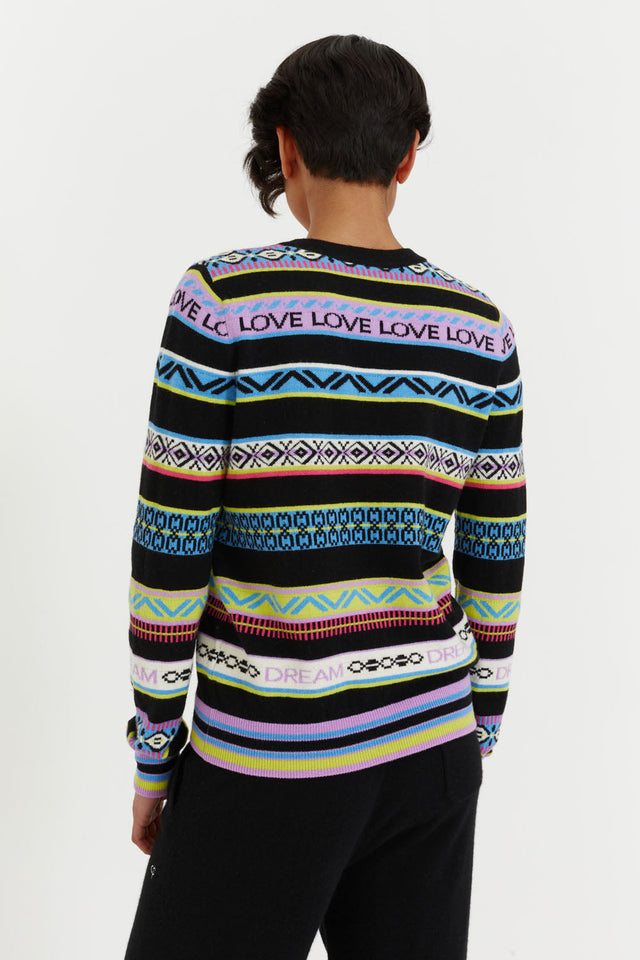 Multicoloured Wool-Cashmere Fair Isle Sweater image 3