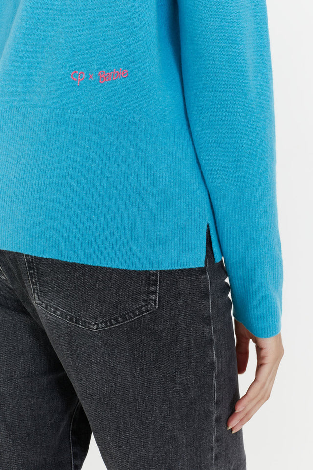 Blue Wool-Cashmere Rollercoaster Barbie Sweater image 5