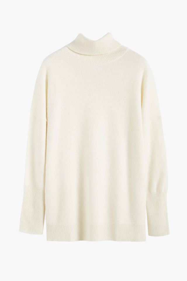 Cream Cashmere Rollneck Sweater image 2