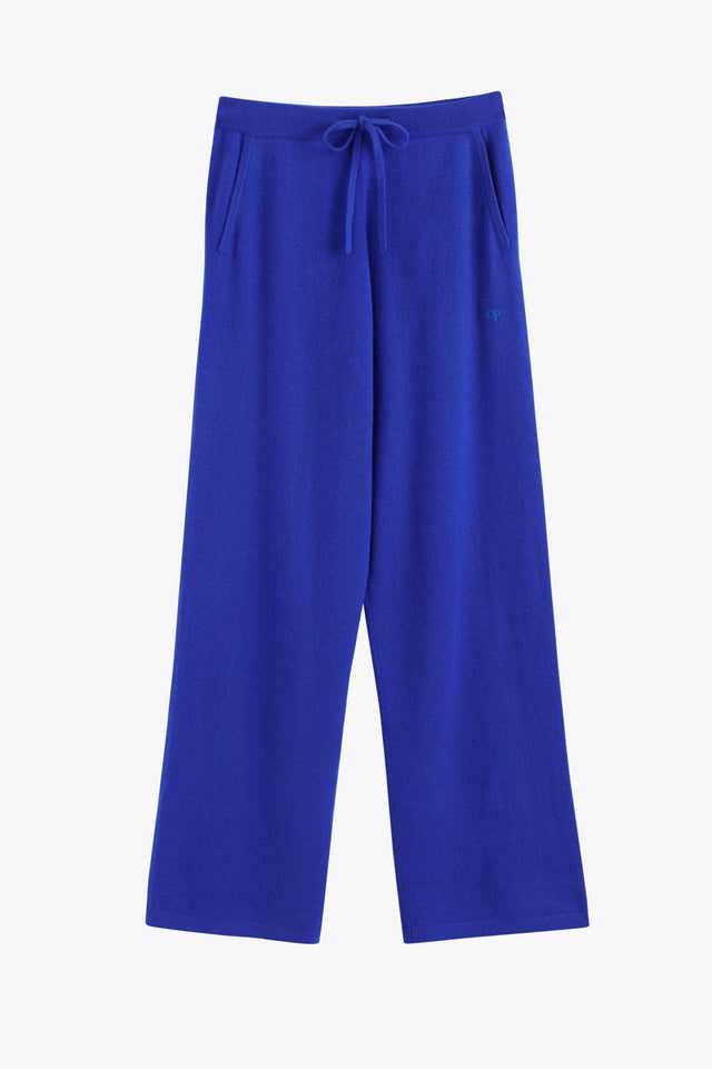 Cobalt Cashmere Wide-Leg Pants image 2